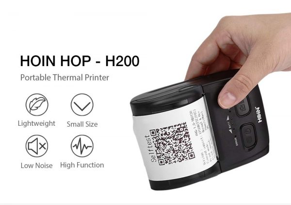Hoin 58 Mm Rechargeable Thermal Printer Bluetooth With Usb Interface Hoin Printers 1635